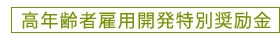高年齢者雇用開発特別奨励金